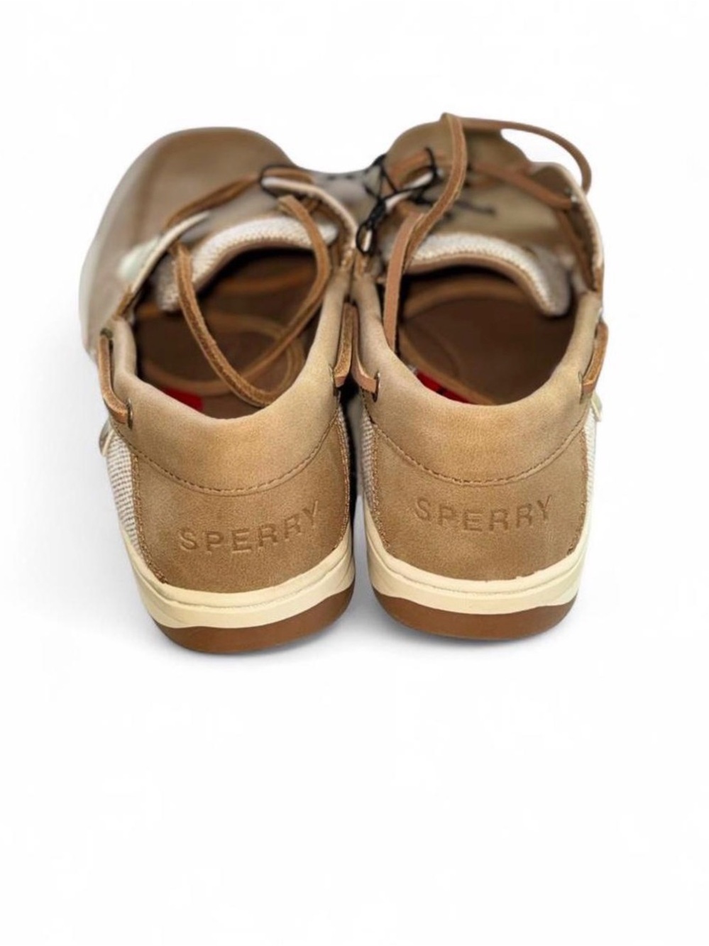 Sperry Top-Sider Whalefish Womens Size 6 Brown Gold Leather Memory Foam Shoes - Picture 9 of 11